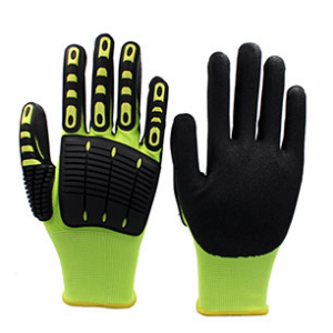 Impact resistant Nitrile Yellow Gloves
