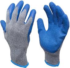 Latex Coated Gloves Blue