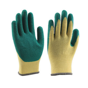 Latex Coated Gloves Green