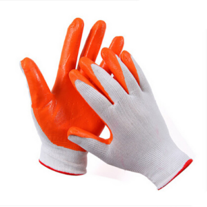 Nitrile Coated Gloves Orange