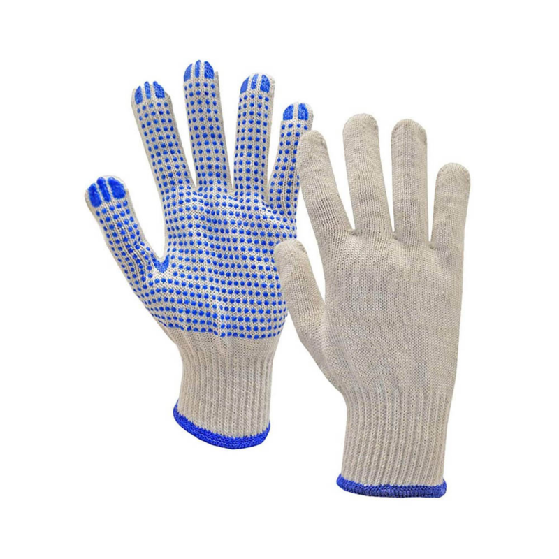 Knitted Dotted Gloves Single Side - Image 4