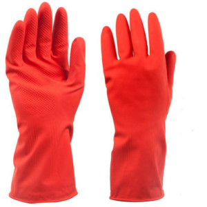 Rubber Household Gloves Red