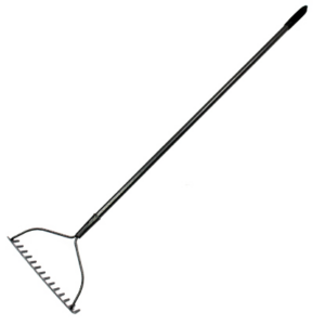 Bow Rake 14th W/ Metal Handle