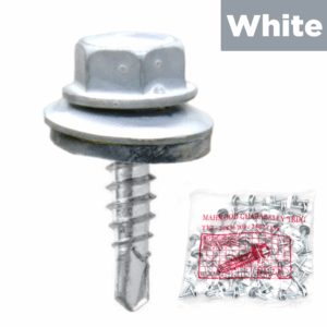 SDS Kirby Screw #14x1" White, Nilli, Taiwan