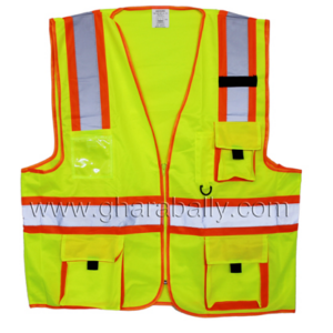 Safety Jacket Green Cloth P05