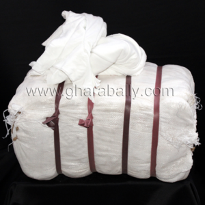 Cotton Rags White Small Stitched; Pakistan