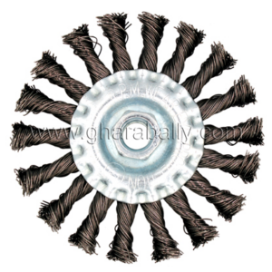 Wheel Brush, Twisted W/Nut., Sali