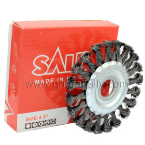 Wheel Brush S.S., Twisted W/out Nut; Sali