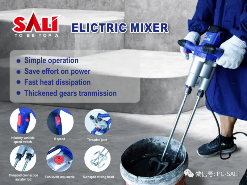 Paint Mixer Machine Double Head, 1400W, Sali - Image 3