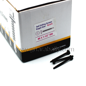 Self Drilling Screw Bugle Head Black #8, Taiwan