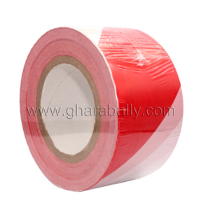 Warning Tape, Double Side Red & White 7cm, M#500