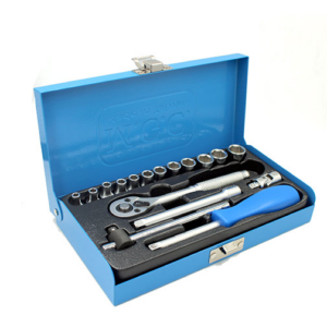 Socket Set 1/4"x17pcs, 4-13mm; Taiwan