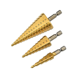 HSS Step Drill Bit 3pcs SET Straight, 4 - 32mm; Sali