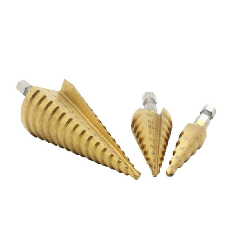 HSS Step Drill Bit 3pcs SET Straight, 4 - 32mm; Sali - Image 2